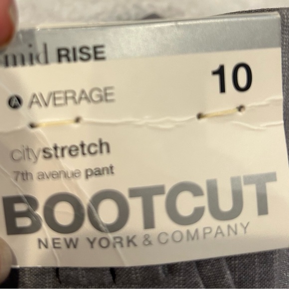 New York and Company boot cut pants pin striped - Picture 3 of 4